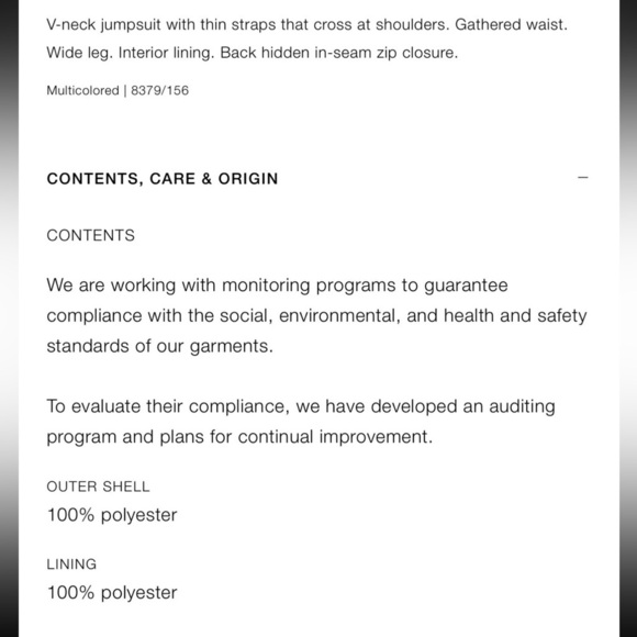 Zara Green & Pink Watercolor Floral Print Wide Leg Jumpsuit Size XS - Picture 7 of 9